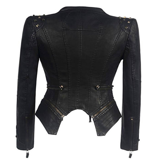 Fit Waist Trimming Versatile Motorcycle Multicolor Jackets