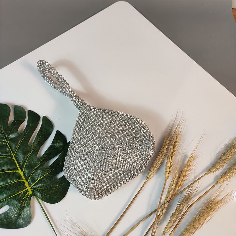 Women's Mine Triangle Round Hand Dinner Pouch Handbags