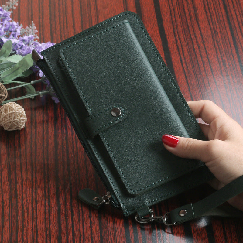 Women's Long Multiple Slots Zipper Hasp Clutch Ladies Wallets