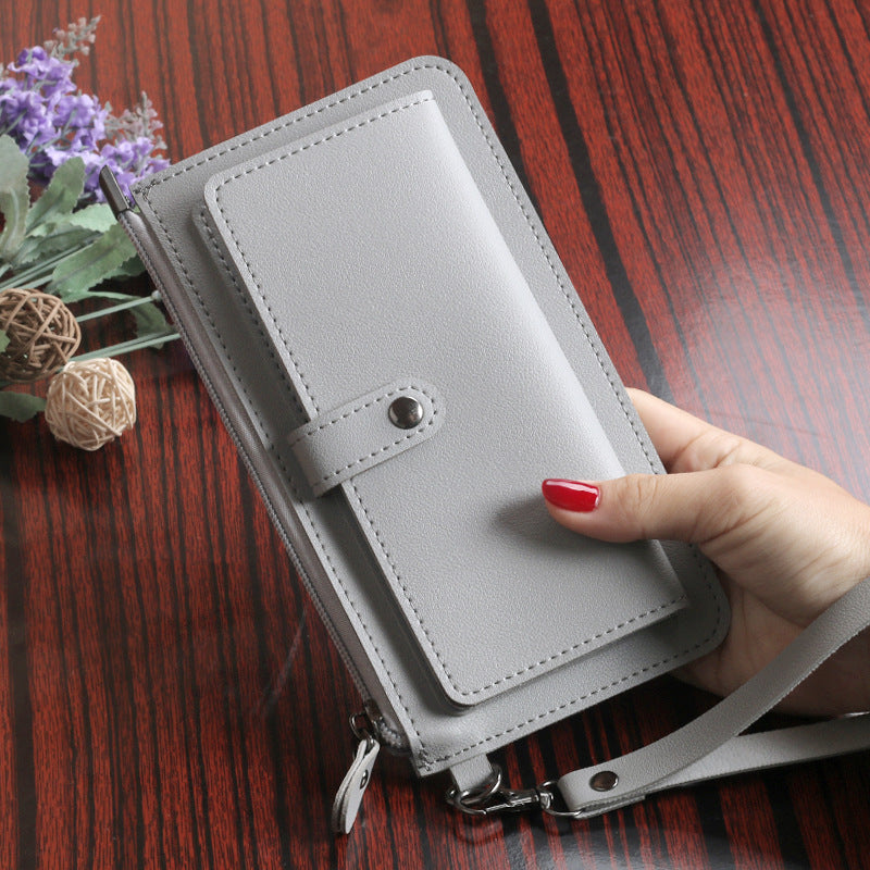 Women's Long Multiple Slots Zipper Hasp Clutch Ladies Wallets