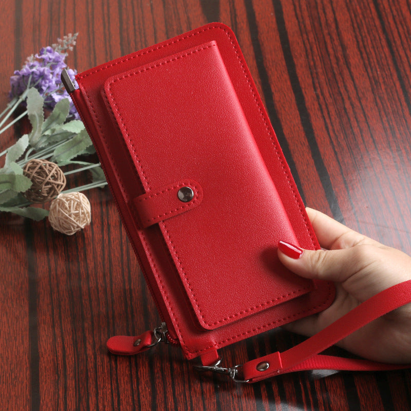 Women's Long Multiple Slots Zipper Hasp Clutch Ladies Wallets