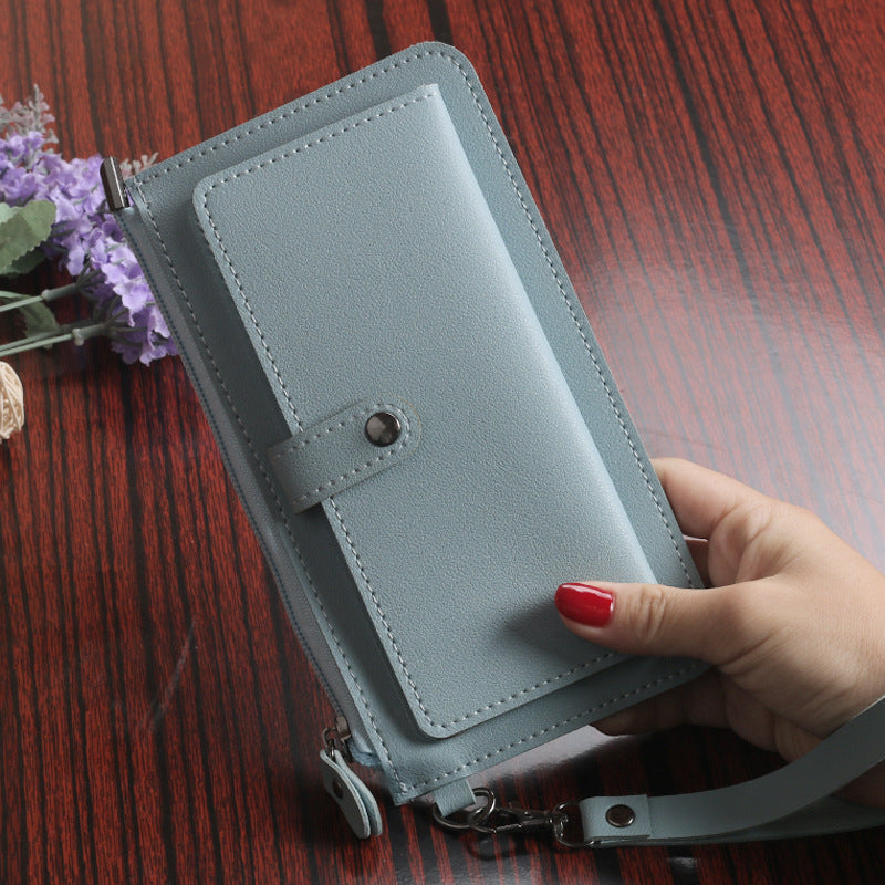 Women's Long Multiple Slots Zipper Hasp Clutch Ladies Wallets