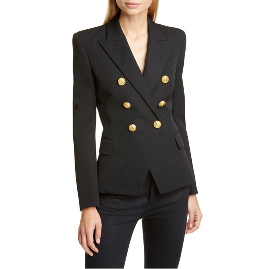 Women's Pretty Small Fashion Double Breasted Blazers