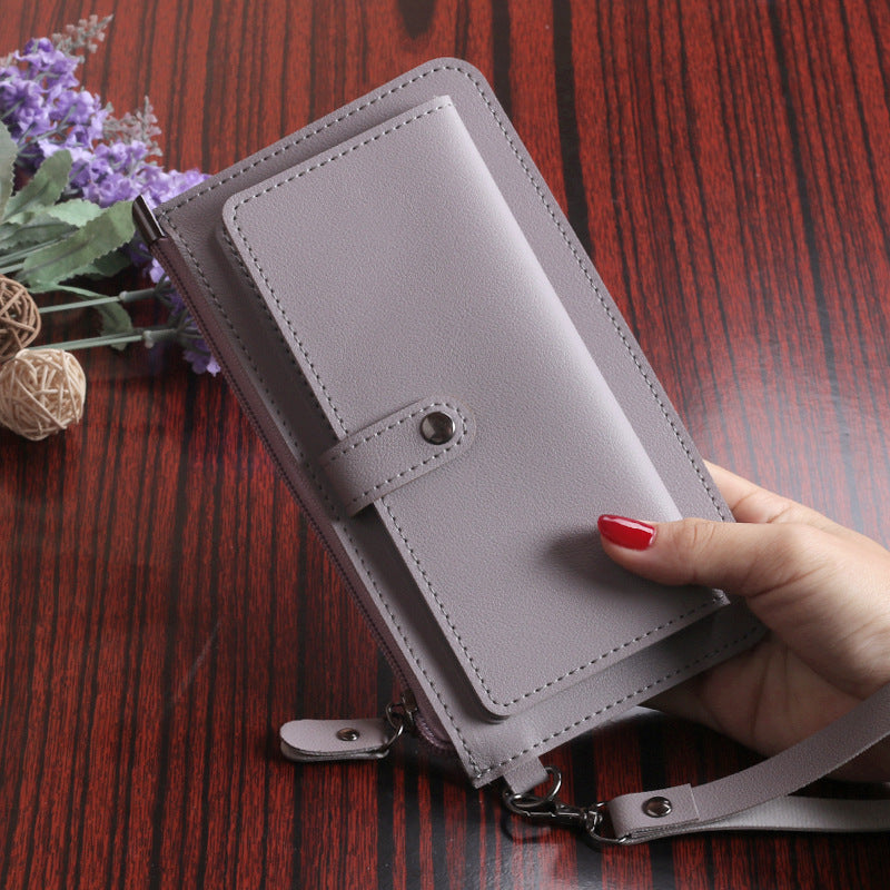 Women's Long Multiple Slots Zipper Hasp Clutch Ladies Wallets