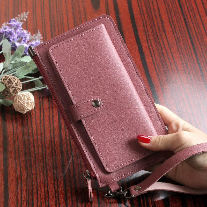 Women's Long Multiple Slots Zipper Hasp Clutch Ladies Wallets