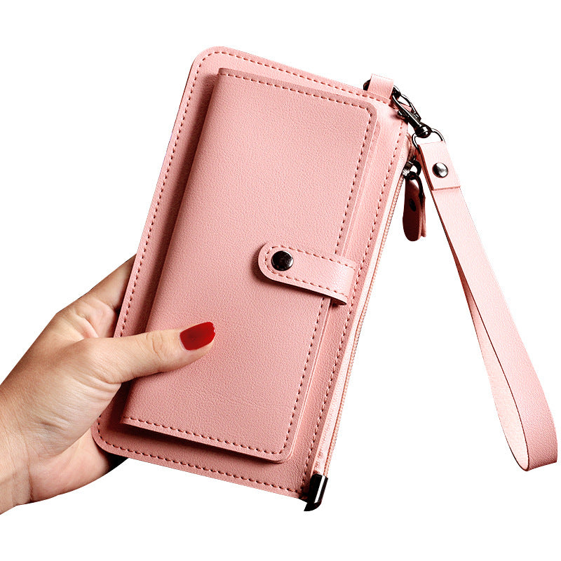 Women's Long Multiple Slots Zipper Hasp Clutch Ladies Wallets