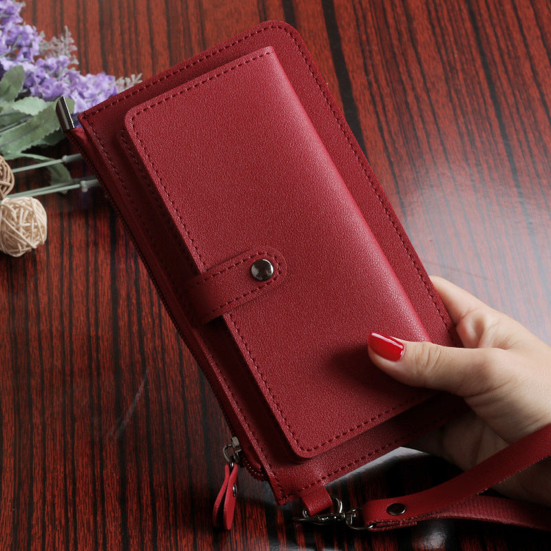 Women's Long Multiple Slots Zipper Hasp Clutch Ladies Wallets