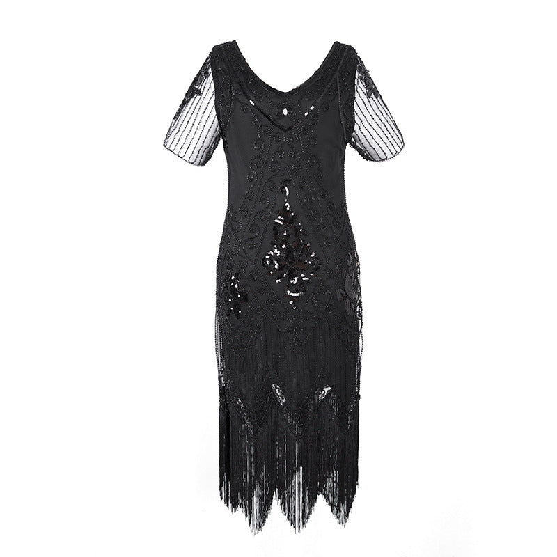 Women's Charming Stylish Sequined Dress Vintage Wedding Dresses