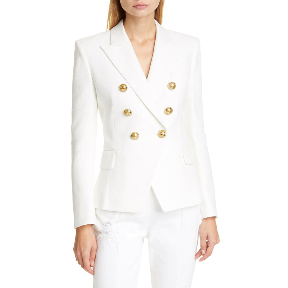 Women's Pretty Small Fashion Double Breasted Blazers