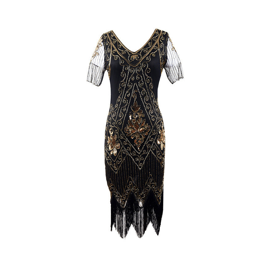 Women's Charming Stylish Sequined Dress Vintage Wedding Dresses