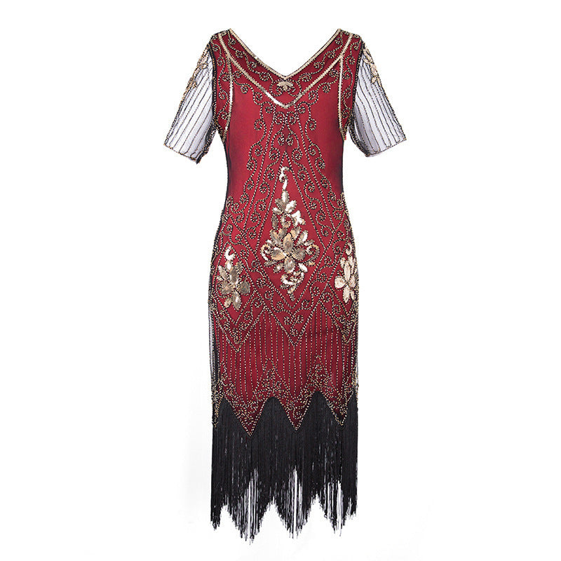 Women's Charming Stylish Sequined Dress Vintage Wedding Dresses
