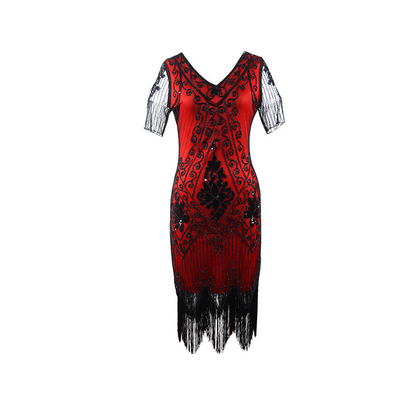 Women's Charming Stylish Sequined Dress Vintage Wedding Dresses