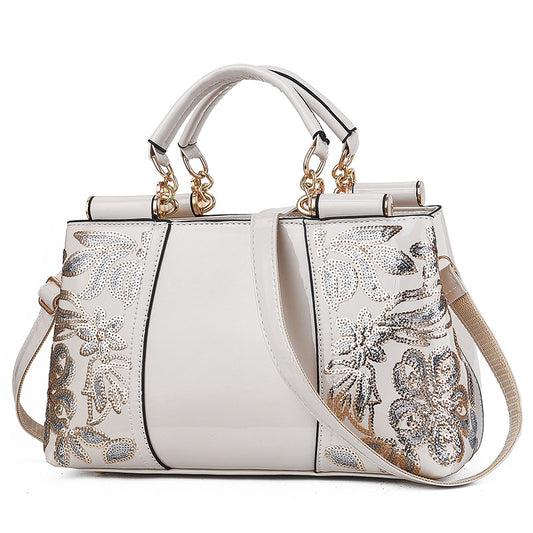 Women's Shiny Bridal Wedding Elegant Large Capacity Shoulder Bags
