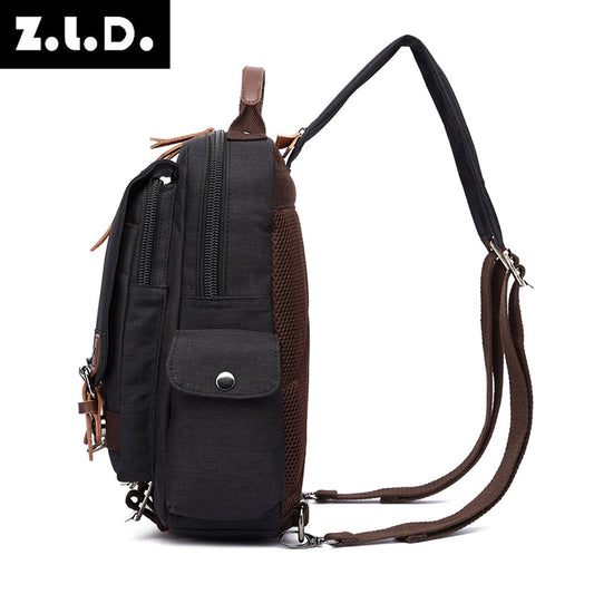 Women's & Men's & Style Waterproof Oxford Cloth Slanted Backpacks