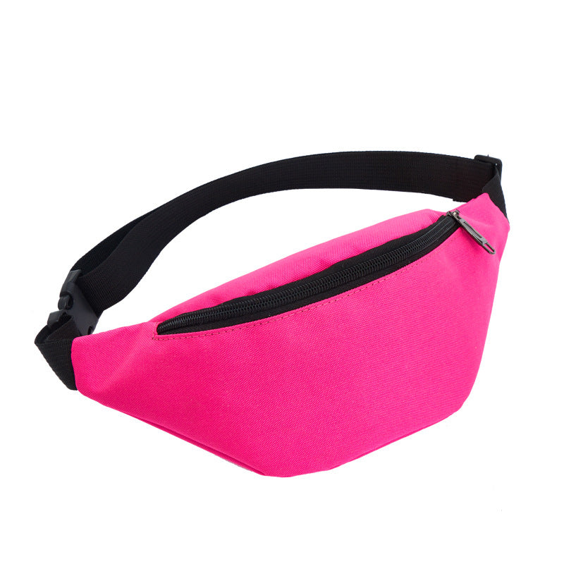 Women's & Men's & Solid Color Leisure Slanted Printable Men's Waist Packs
