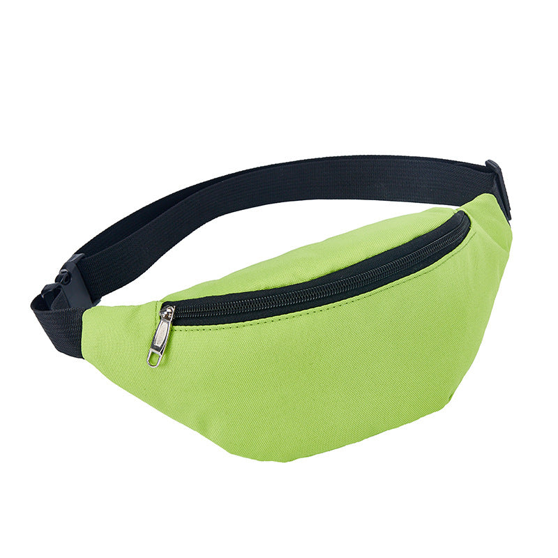 Women's & Men's & Solid Color Leisure Slanted Printable Men's Waist Packs