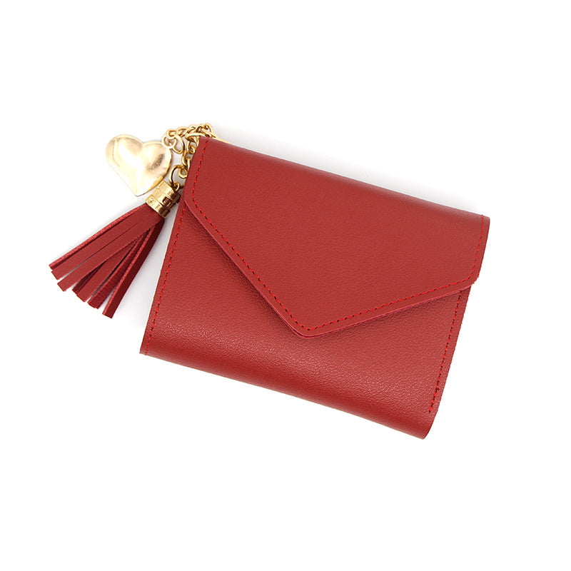 Women's Glamorous Versatile Simple Clutch Short Ladies Wallets