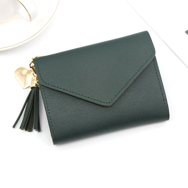 Women's Glamorous Versatile Simple Clutch Short Ladies Wallets