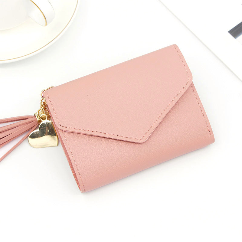 Women's Glamorous Versatile Simple Clutch Short Ladies Wallets
