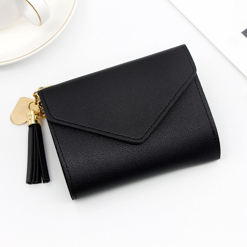 Women's Glamorous Versatile Simple Clutch Short Ladies Wallets