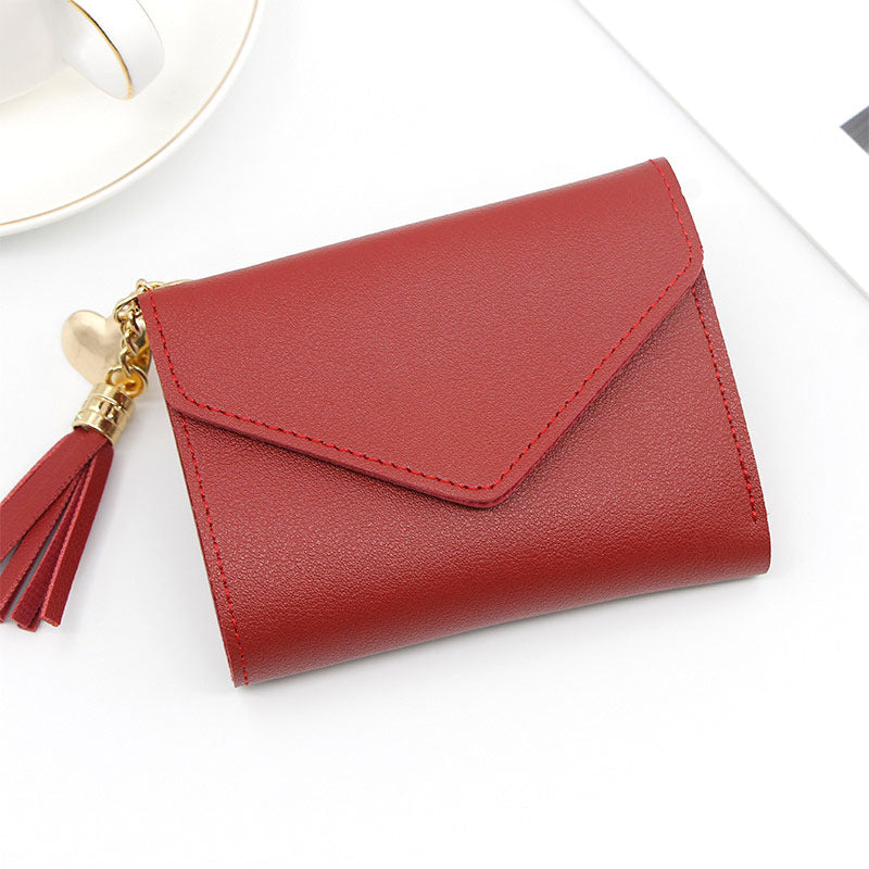 Women's Glamorous Versatile Simple Clutch Short Ladies Wallets