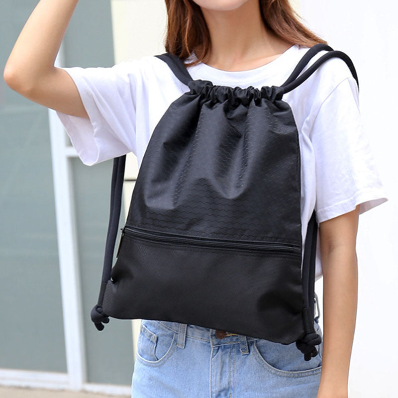 Thick Rope Drawstring Large Waterproof Storage Sports Backpacks