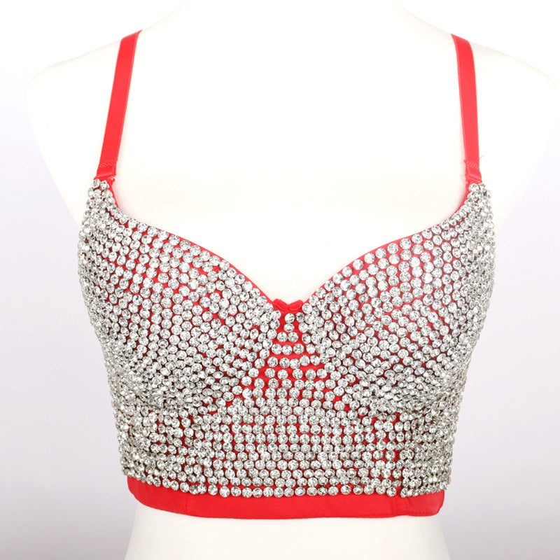 Studded Brassiere Fashion Suspenders Outer Wear Vests