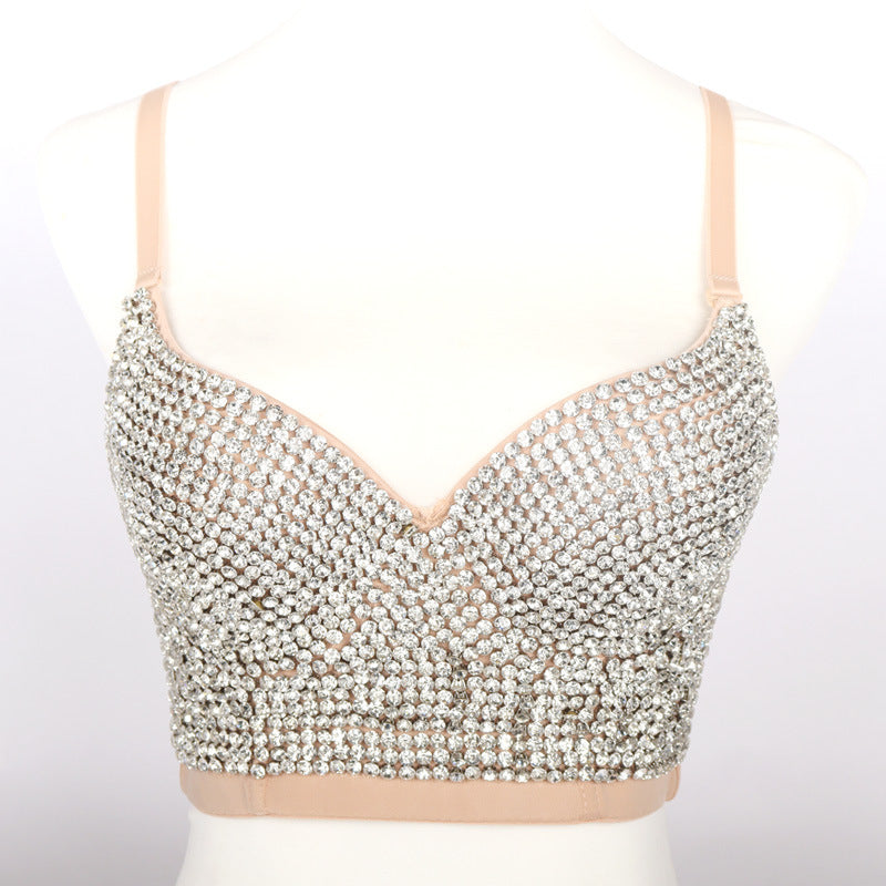 Studded Brassiere Fashion Suspenders Outer Wear Vests