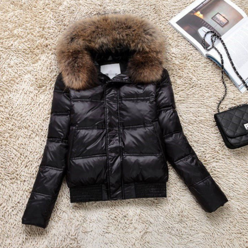 Women's Winter Big Fur Collar Down Yao Coats