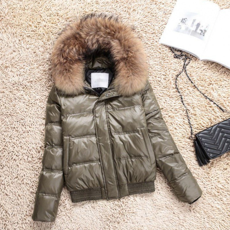 Women's Winter Big Fur Collar Down Yao Coats