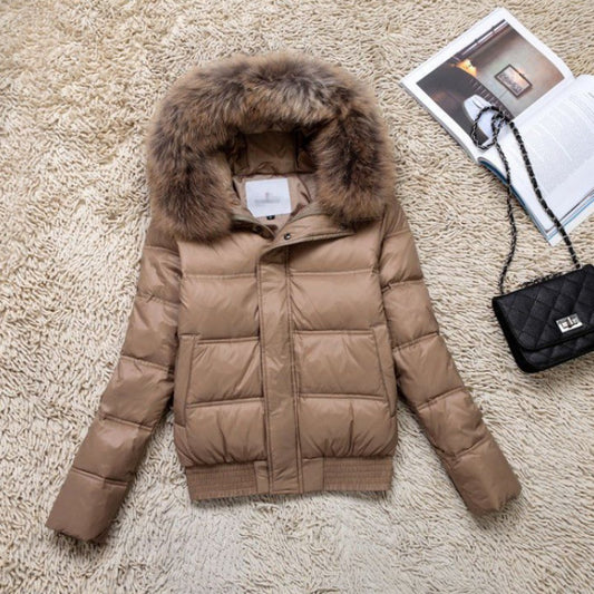 Women's Winter Big Fur Collar Down Yao Coats