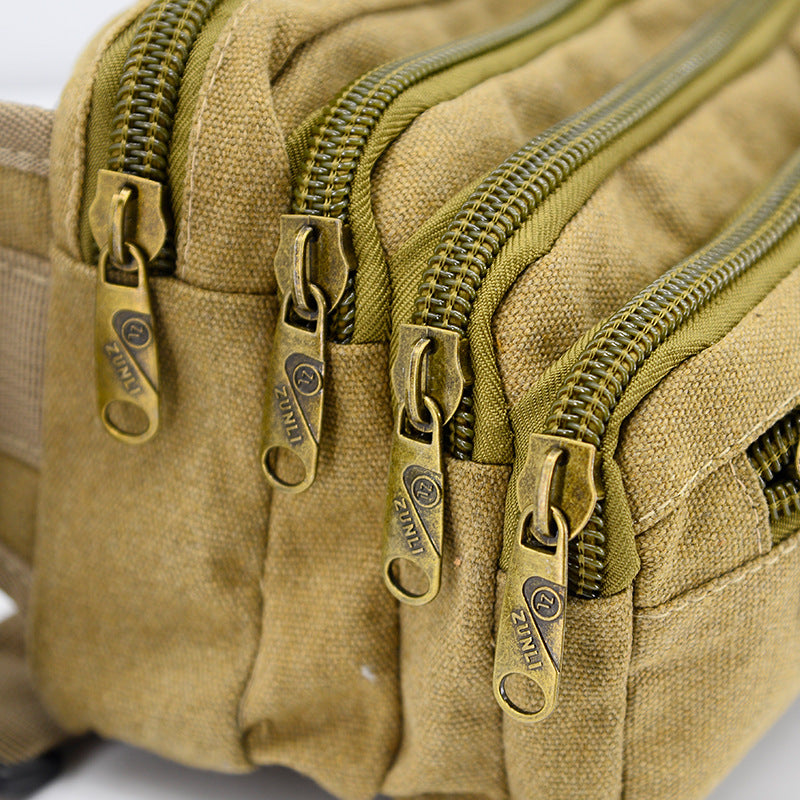 Men's Leisure Washed Canvas Cell Fair Men's Waist Packs
