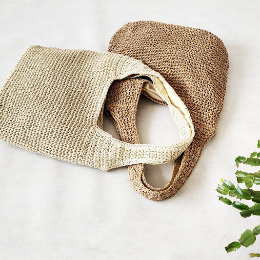 Women's Stylish Niche Woven One Underarm Beach Shoulder Bags