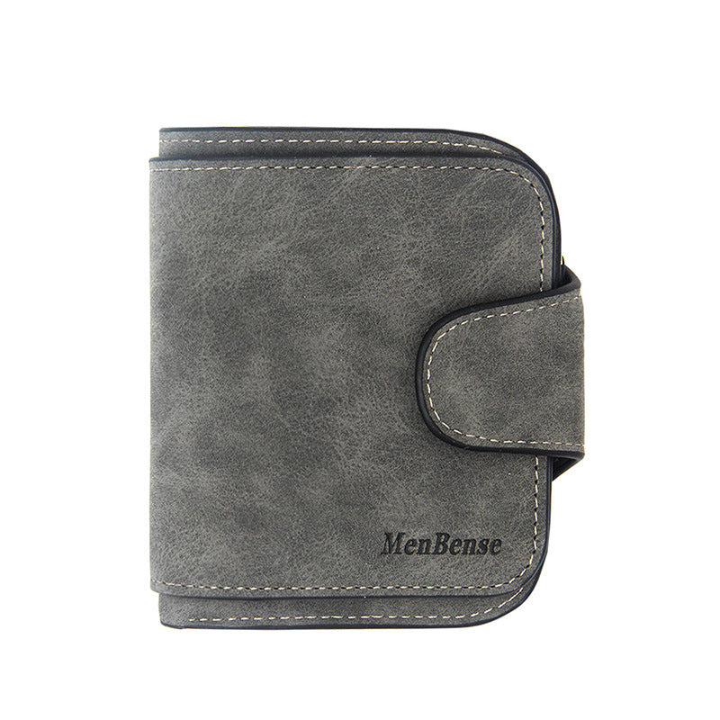 Women's Short Korean Matte Leather Cute Refreshing Ladies Wallets