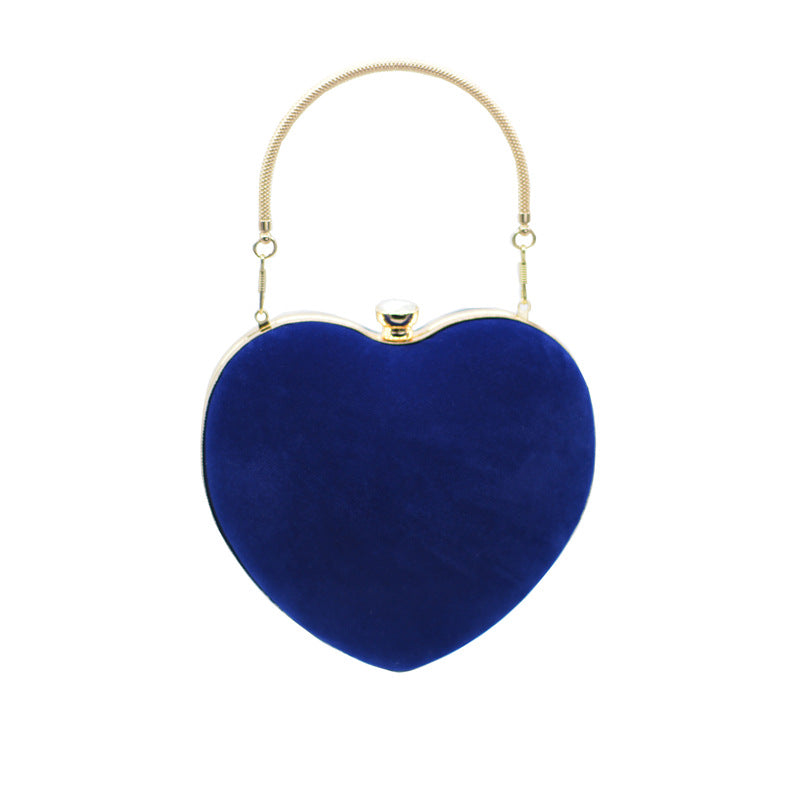 Women's Veet Heart Dinner Shaped Banquet Evening Bags