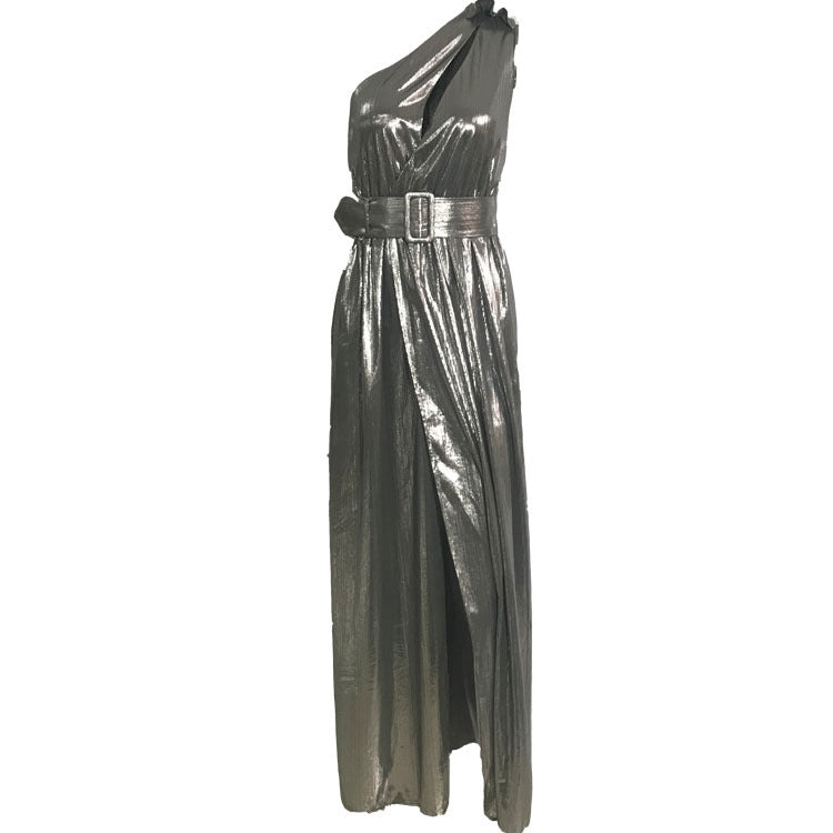 Sexy Lacing Side Slit Mid-length Formal Dresses