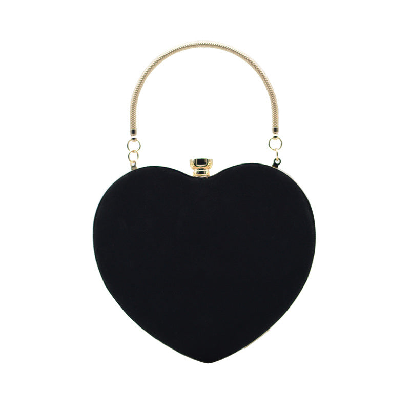 Women's Veet Heart Dinner Shaped Banquet Evening Bags