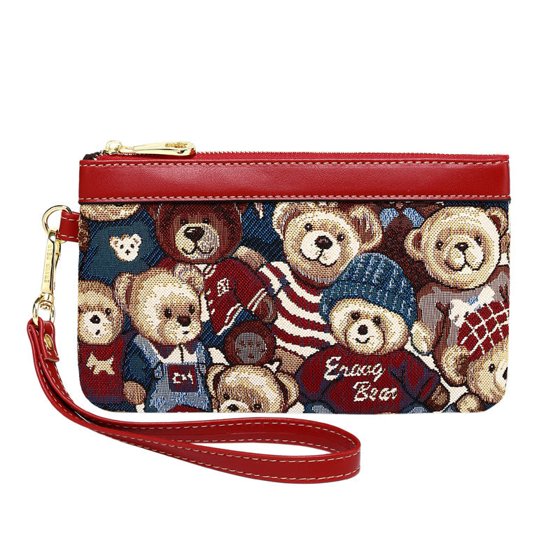 Women's New Beautiful Bear Mobile Female Handbags