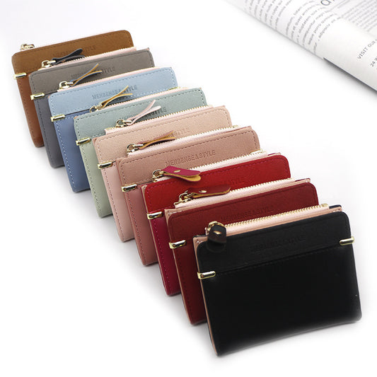 Women's Fashion Large Capacity Multifunctional Clutch Short Ladies Wallets