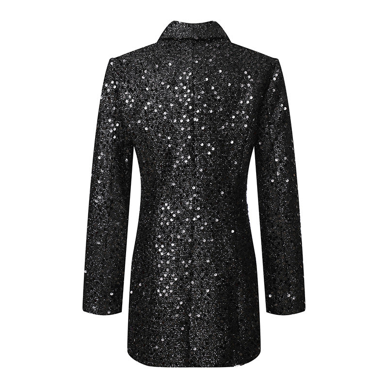 Women's New Graceful Fashion Temperament Sequined Blazers