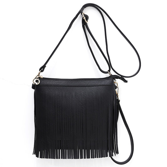 Women's American Tassel Dumpling Hand-held Short Lace Crossbody Bags