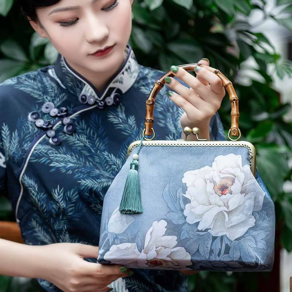 Women's Cheongsam Antiquity Vintage Handmade Dinner China Handbags