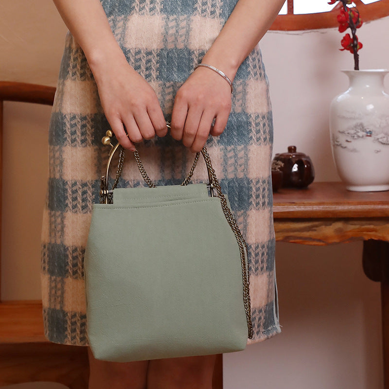 Cotton Linen Hand Holding Handmade Cheongsam Handbags