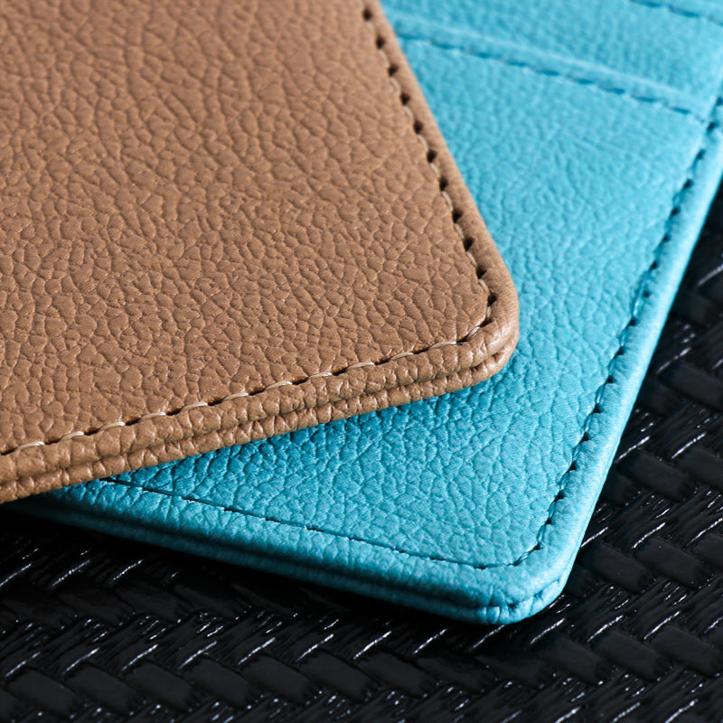 Cool Innovative Multiple Slots Leather Change Card Holder