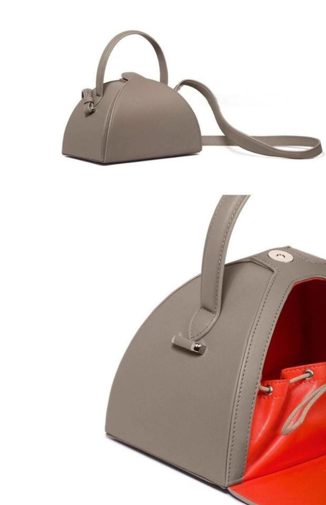 Attractive Women's Trendy Box Semicircle Fashion Handbags