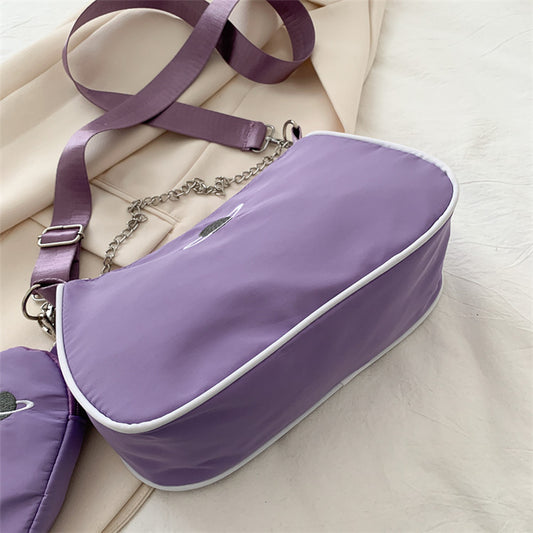 Women's Summer Popular Chain Underarm French Stick Shoulder Bags