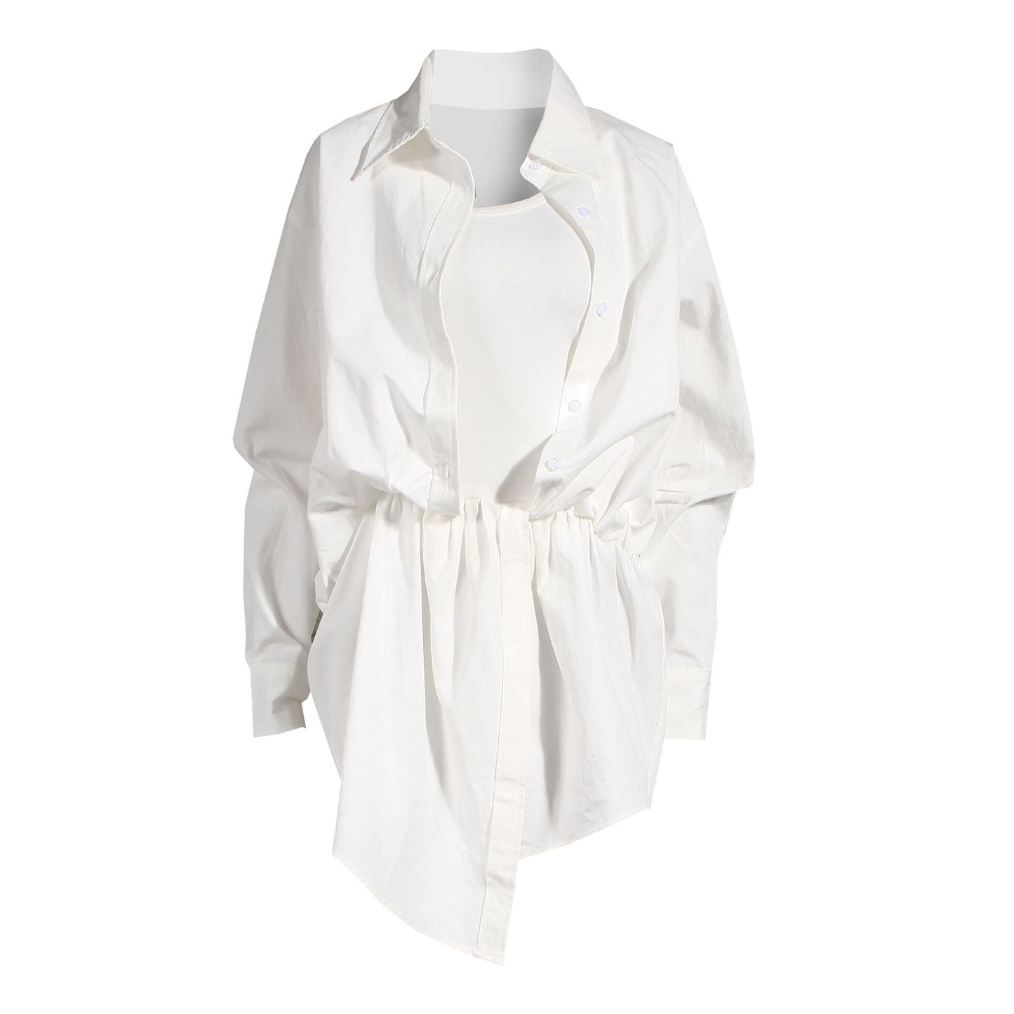 Women's Irregular Shirt Dress Design Sense Niche Blouses