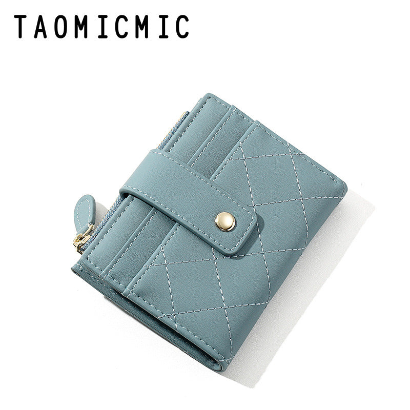 Women's Creative Korean Version Multiple Slots Zipper Ladies Wallets