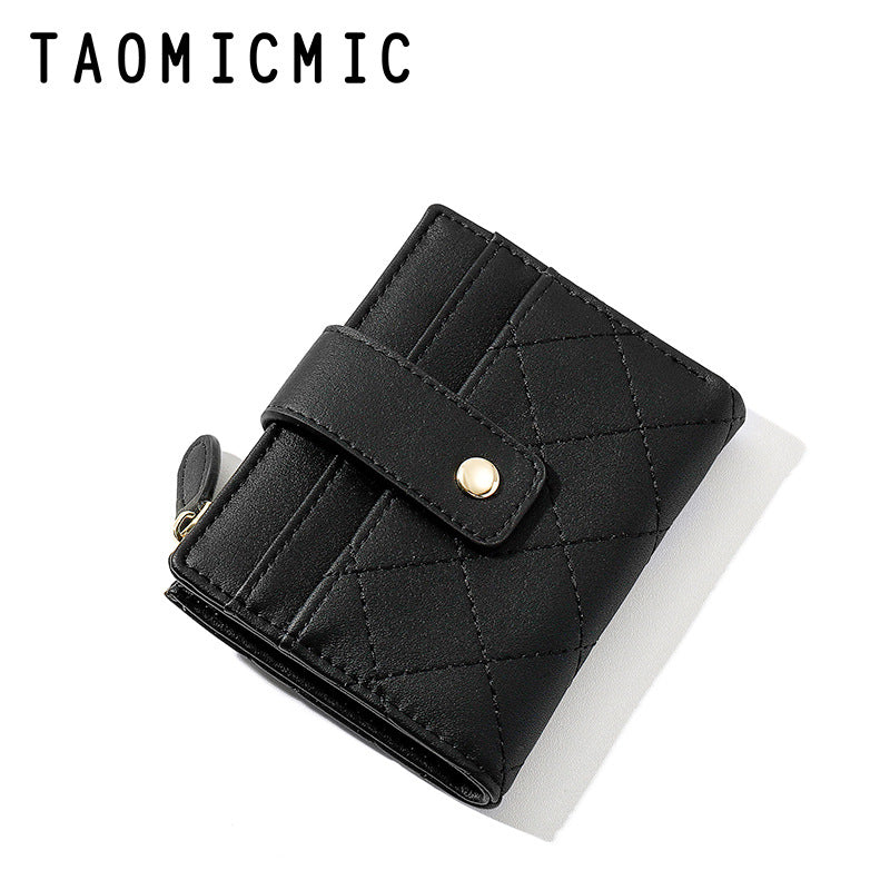 Women's Creative Korean Version Multiple Slots Zipper Ladies Wallets