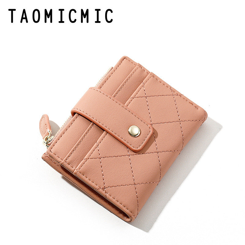 Women's Creative Korean Version Multiple Slots Zipper Ladies Wallets